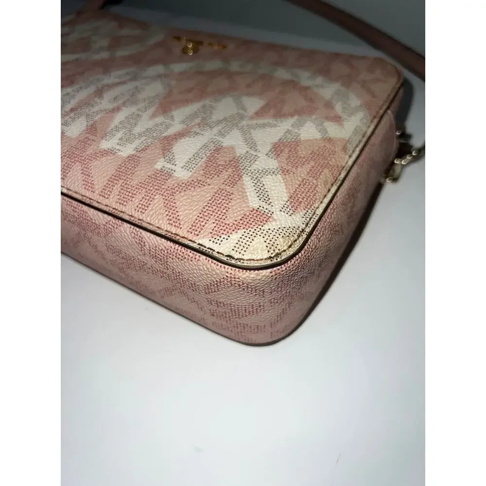 Sale !! Michael Kors Pink and Cream Crossbody Bag